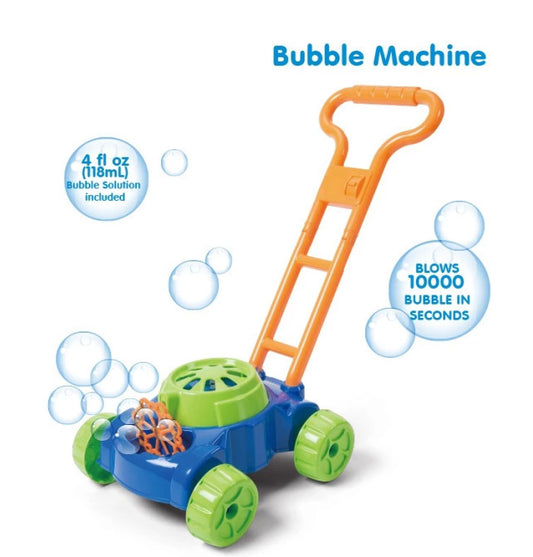 Bubble Tondeuse à Bulles avec Machine à Bulles intégrée pour Enfants avec Solution à Bulles Incluse